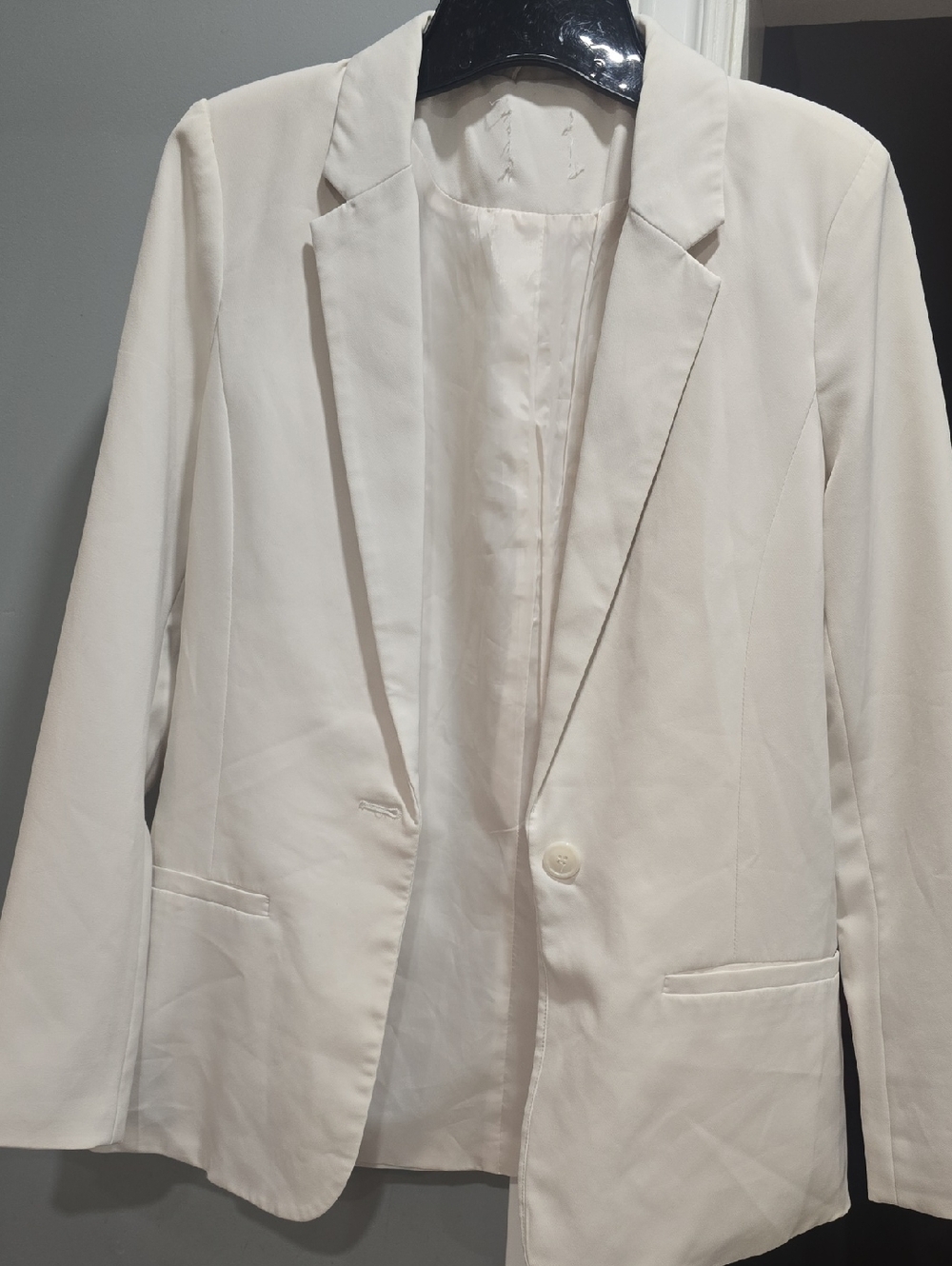 Classic Women's White Blazer Jacket
